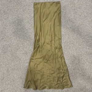 Zara Satin Maxi Skirt